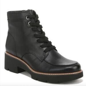 Naturalizer Catherine Black Combat Utility Boot Size 6.5